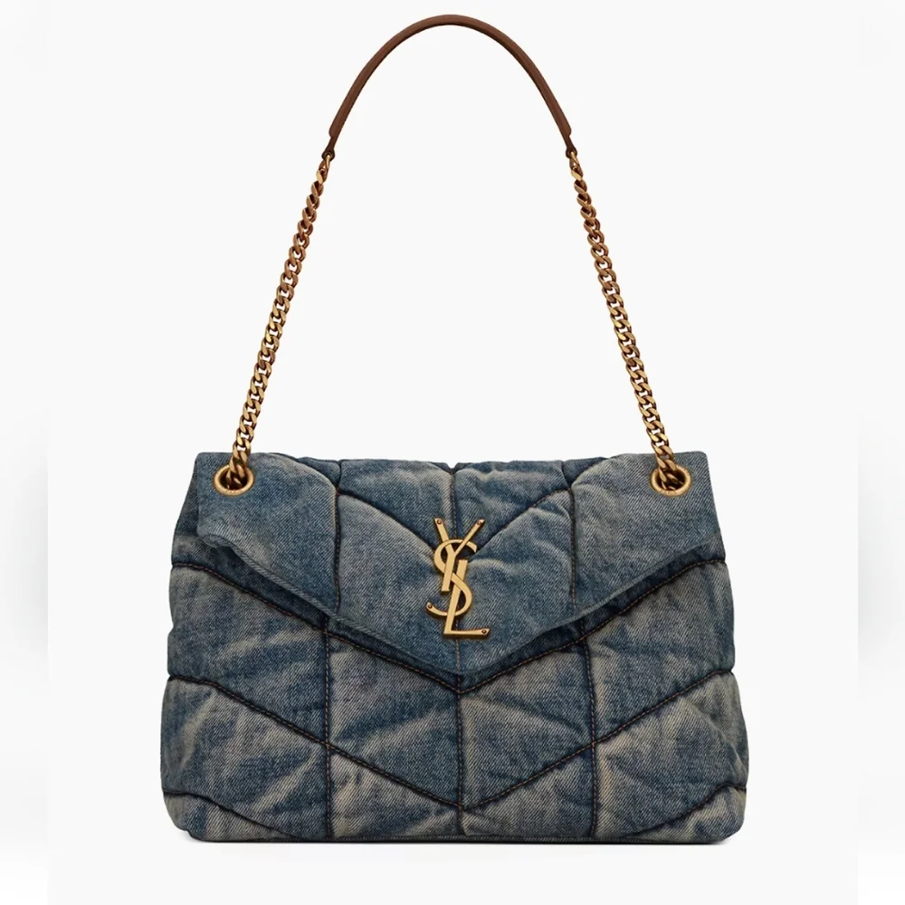 Saint Laurent Denim Puffer **READ DETAILS** - Picture 14 of 16